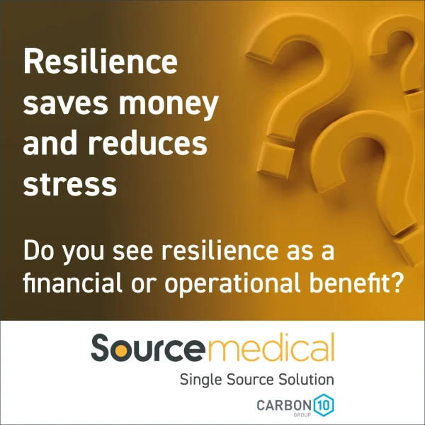 Resilience saves money and reduces
Stress